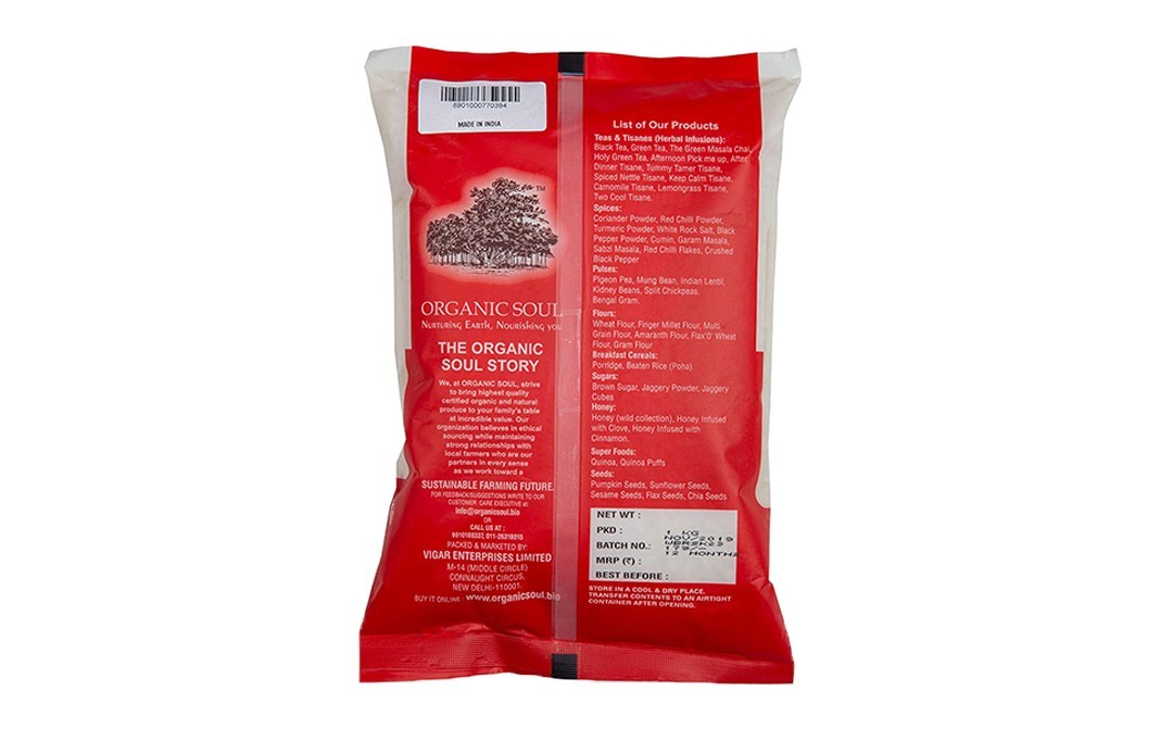 Organic Soul Organic White Basmati Rice    Pack  1 kilogram